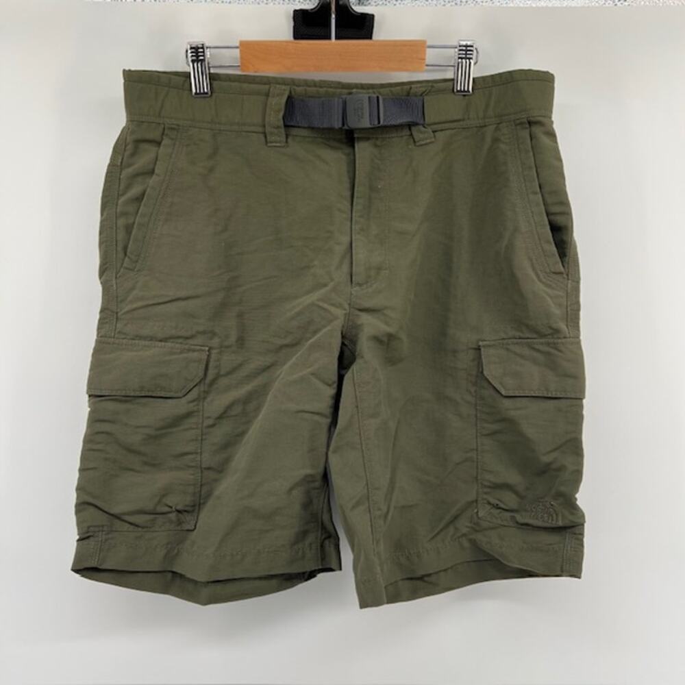 The North Face Cargo Utility Belted Shorts Mens 32 Gorpcore Outdoor Hiking Green